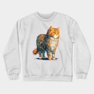 Cat Lady Beautiful - Cat Faces Cute Girls Womens Crewneck Sweatshirt